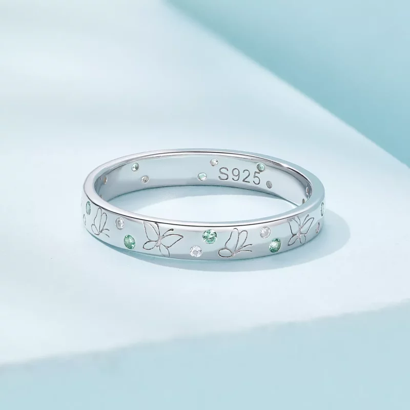 (afbeelding voor) Pandora Stijl Lente Vlinder Ring - SCR932 - Bekijken 3