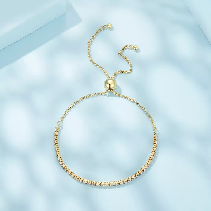 (afbeelding voor) Pandora Stijl Liefdevol Verguld Armband - SCB029-B - Bekijken 4