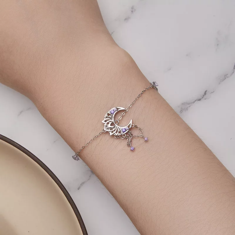 (afbeelding voor) Pandora-stijl Maan Dromenvanger Armband - BSB125 - Bekijken 5