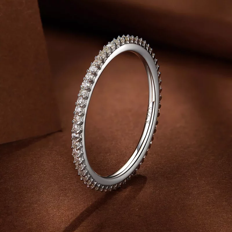 (afbeelding voor) Pandora Stijl Moissanite Ring - MSR027 - Bekijken 2