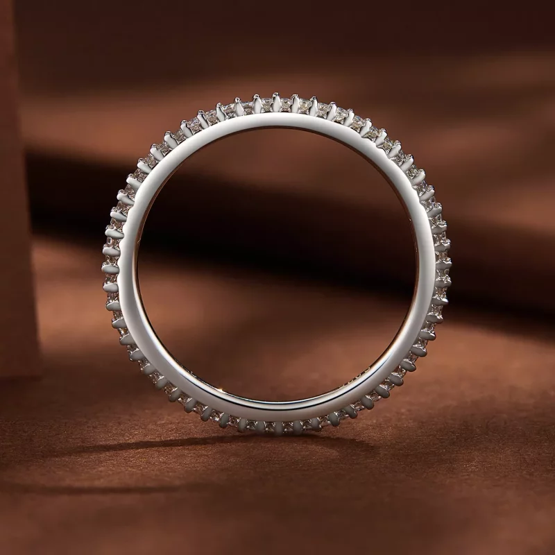 (afbeelding voor) Pandora Stijl Moissanite Ring - MSR027 - Bekijken 4