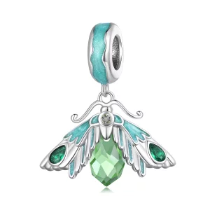 Pandora Stijl Nachtvlinder Hanger Bedel - BSC866 (afbeelding voor) Pandora Stijl Nachtvlinder Hanger Bedel - BSC866