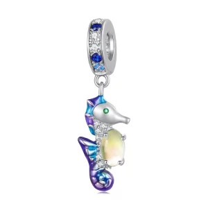 Pandora Stijl Prachtige Zeepaard Hanger Bedel - BSC850 (afbeelding voor) Pandora Stijl Prachtige Zeepaard Hanger Bedel - BSC850