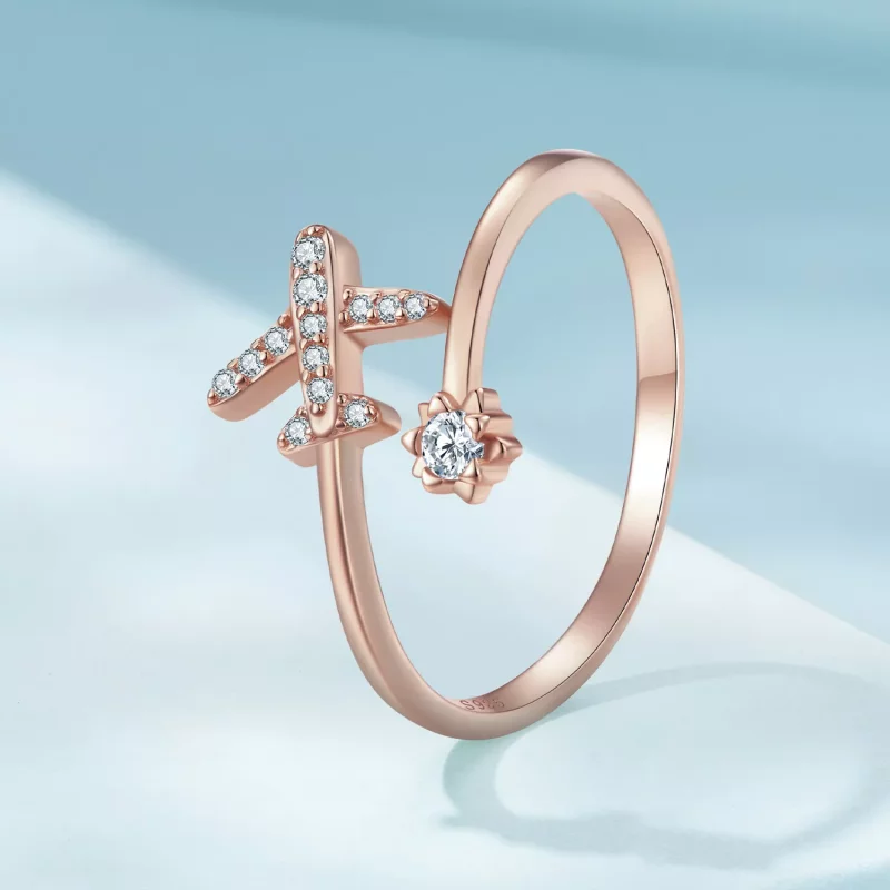 (afbeelding voor) Pandora-stijl roségouden Open Ring voor Afstand - SCR623-C - Bekijken 2