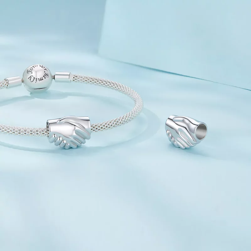 (afbeelding voor) Pandora Stijl Shake Hands Bedel - SCC2521 - Bekijken 4