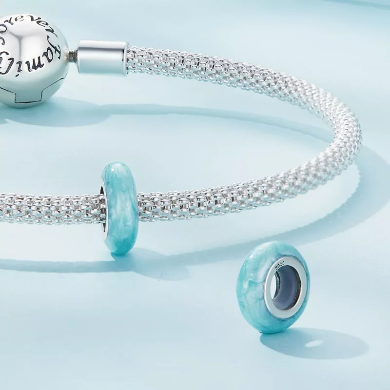 (afbeelding voor) Pandora-stijl Silica Gel Spacer Charm - SCC1450-BGP - Bekijken 4