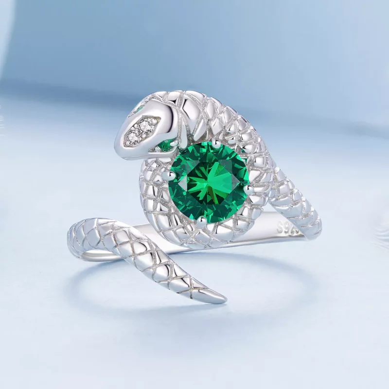(afbeelding voor) Pandora Stijl Slang Open Ring - BSR441 - Bekijken 3