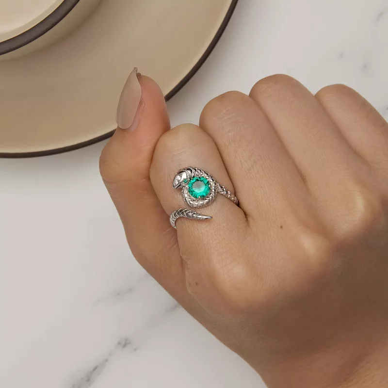 (afbeelding voor) Pandora Stijl Slang Open Ring - BSR441 - Bekijken 6