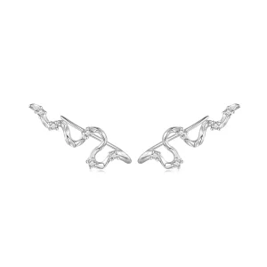 Pandora stijl Textuurlijnen Stud Oorbellen - SCE1599 (afbeelding voor) Pandora stijl Textuurlijnen Stud Oorbellen - SCE1599