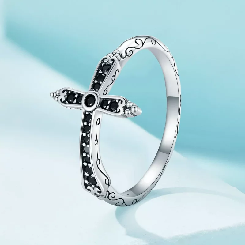 (afbeelding voor) Pandora Stijl Vintage Kruis Ring - SCR930 - Bekijken 2