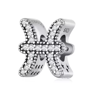 Pandora-stijl Vissen Geluksbedel - SCC2516-11 (afbeelding voor) Pandora-stijl Vissen Geluksbedel - SCC2516-11