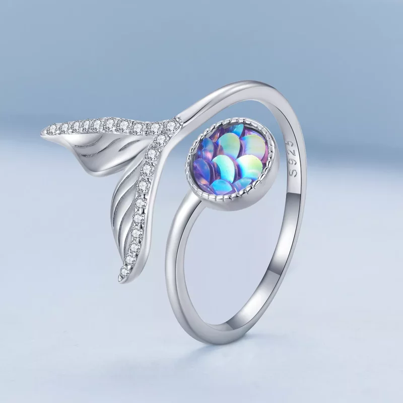 (afbeelding voor) Pandora stijl Vissenstaart Open Ring - BSR429 - Bekijken 2