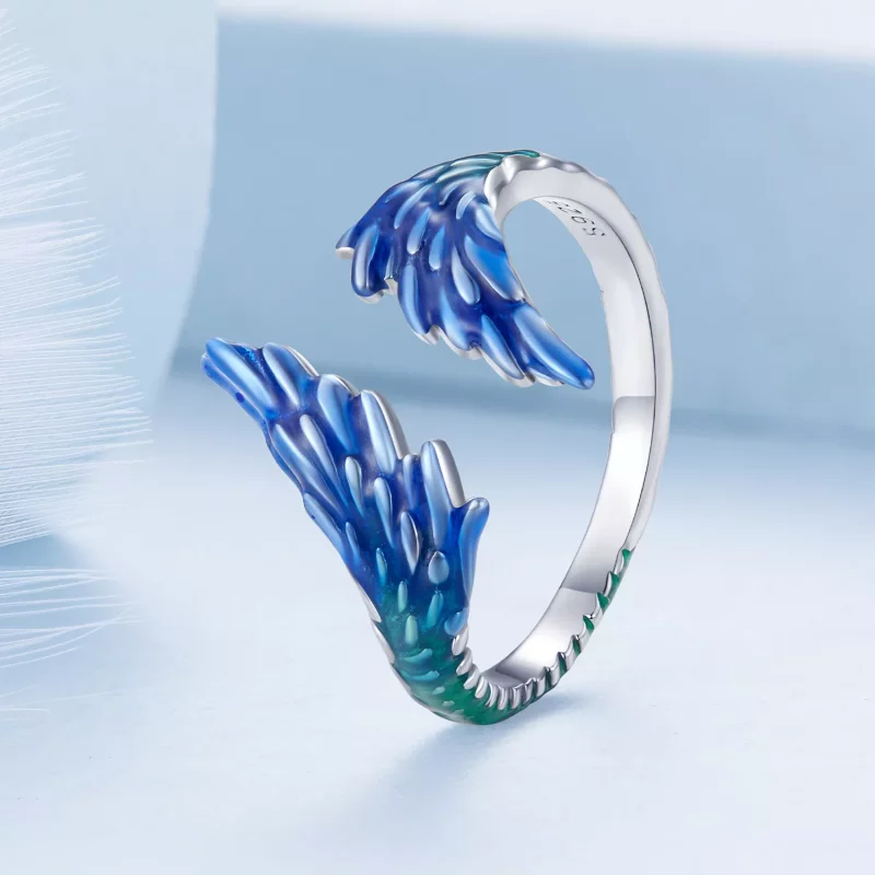 (afbeelding voor) Pandora Stijl Vleugel Open Ring - BSR442 - Bekijken 2