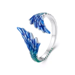 Pandora Stijl Vleugel Open Ring - BSR442 (afbeelding voor) Pandora Stijl Vleugel Open Ring - BSR442