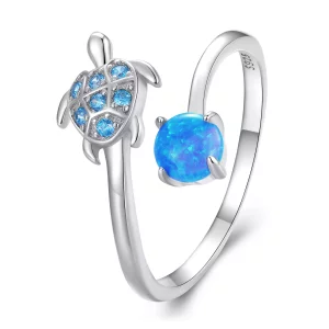 Pandora Stijl Zee Schildpad Ring - SCR928 (afbeelding voor) Pandora Stijl Zee Schildpad Ring - SCR928