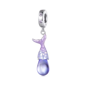 Pandora Stijl Zeemeermin Tranen Hanger Bedel - BSC874 (afbeelding voor) Pandora Stijl Zeemeermin Tranen Hanger Bedel - BSC874