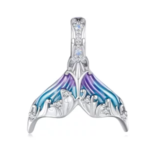 Pandora-stijl Zeemeerminstaart Bedel - BSC876 (afbeelding voor) Pandora-stijl Zeemeerminstaart Bedel - BSC876