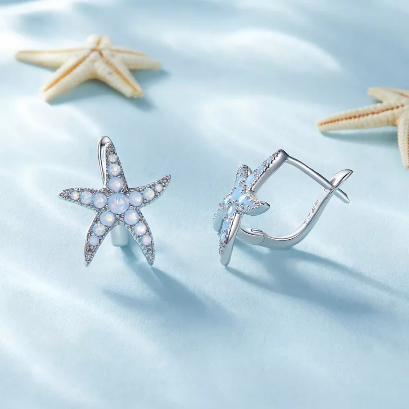 (afbeelding voor) Pandora Stijl Zeester Hoops Oorbellen - BSE840 - Bekijken 3