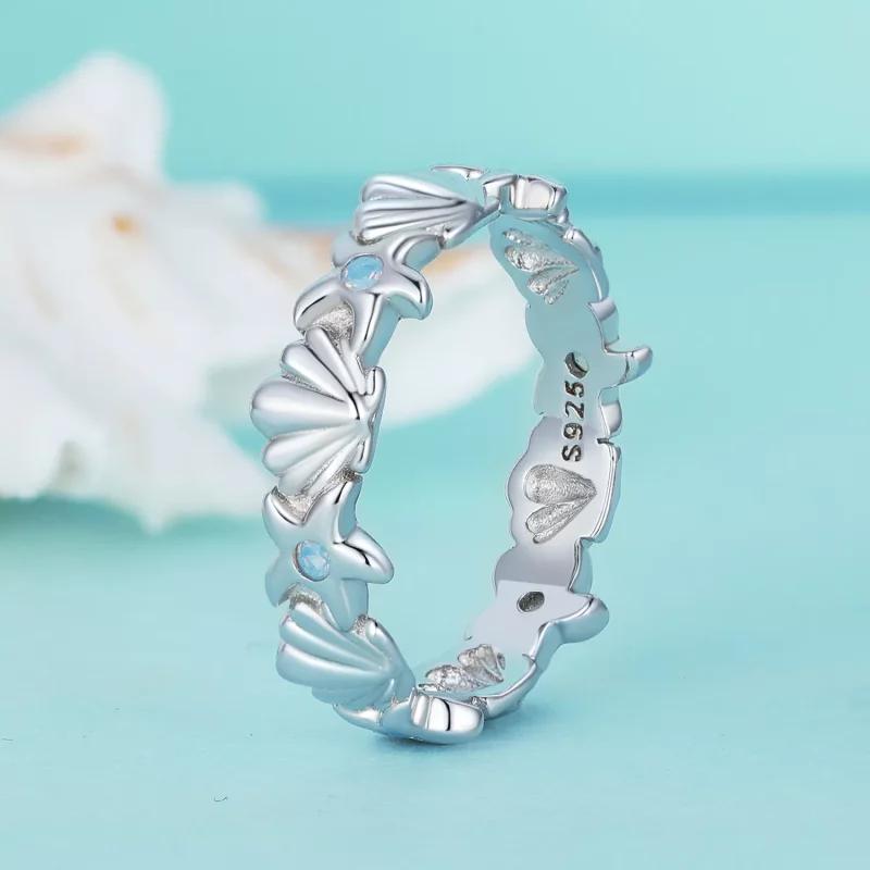 (afbeelding voor) Pandora Stijl Zeester Schelp Ring - BSR430 - Bekijken 2