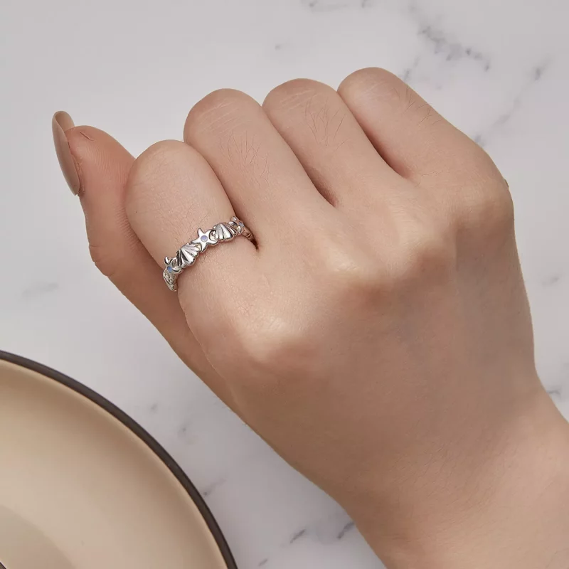 (afbeelding voor) Pandora Stijl Zeester Schelp Ring - BSR430 - Bekijken 5