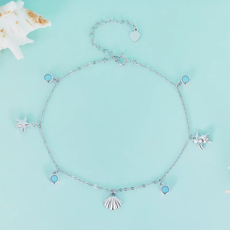 (afbeelding voor) Pandora Stijl Zomer Ocean enkelbandje - BST006 - Bekijken 2