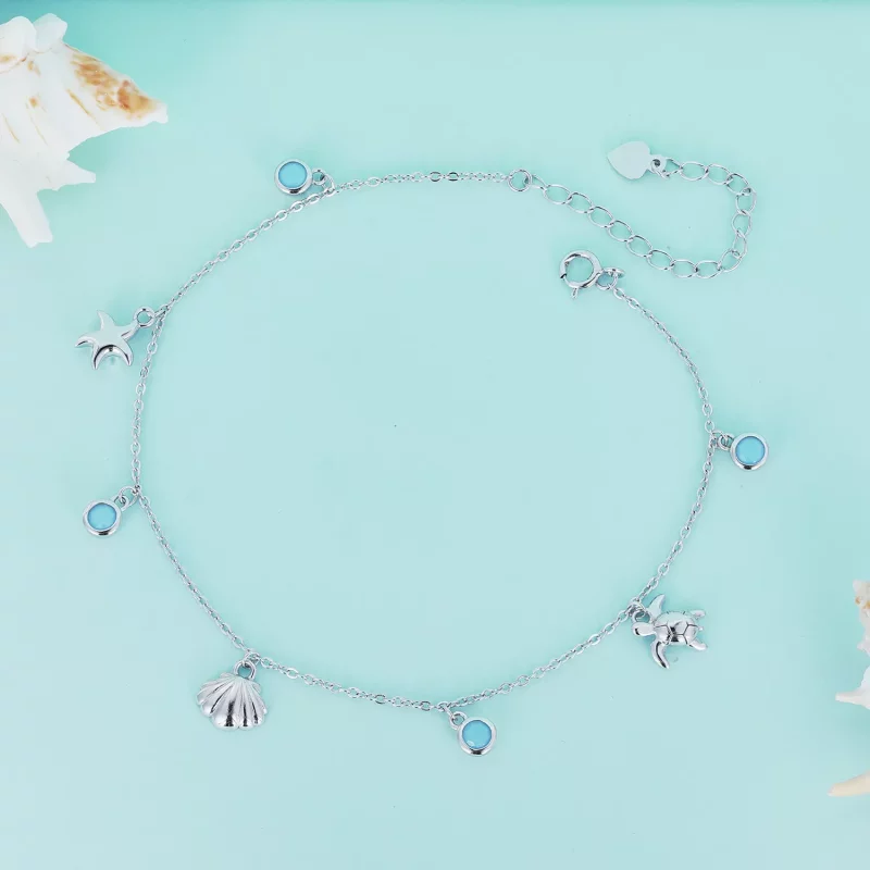 (afbeelding voor) Pandora Stijl Zomer Ocean enkelbandje - BST006 - Bekijken 3