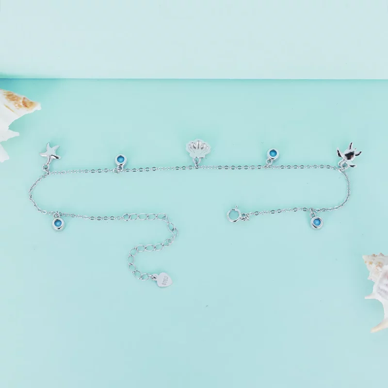 (afbeelding voor) Pandora Stijl Zomer Ocean enkelbandje - BST006 - Bekijken 4