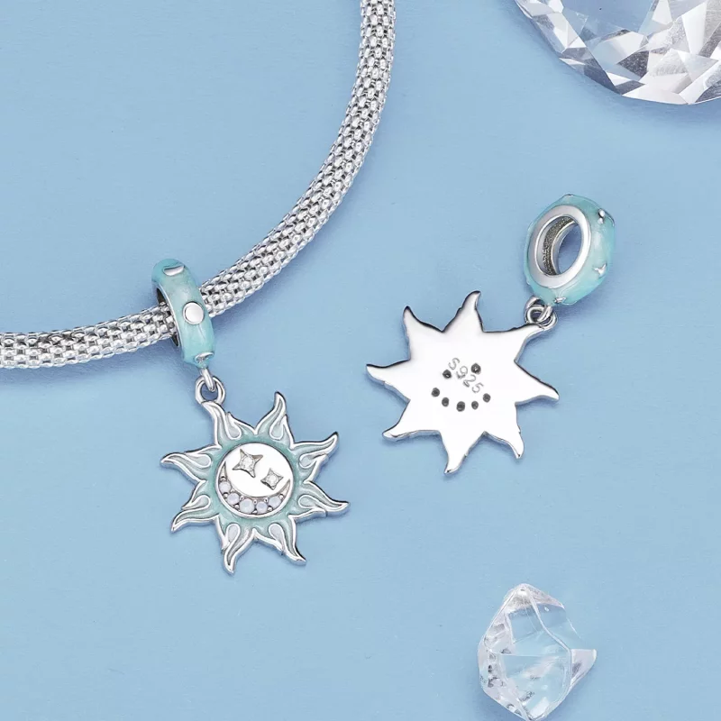 (afbeelding voor) Pandora Stijl Zon en Maan Hangerbedel - BSC855 - Bekijken 4