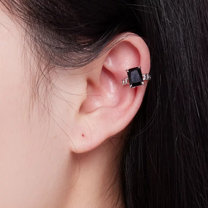 (afbeelding voor) Pandora-stijl Zwart Zirkonium Oorklem - BSE847 - Bekijken 6