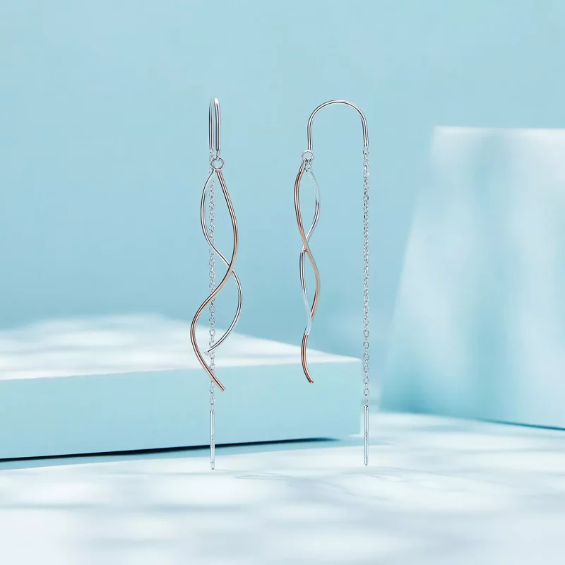 (afbeelding voor) Pandora Style Kwast Hanger Oorbellen - SCE1600 - Bekijken 2