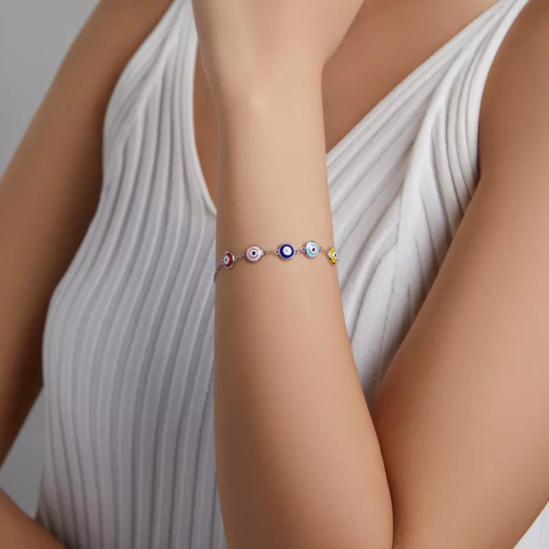 (afbeelding voor) Pandora Style Beschermoog Armband - SCB218 - Bekijken 4