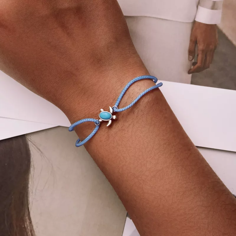 (afbeelding voor) Pandora Style Blauwe schildpad Armband - SCB231 - Bekijken 5