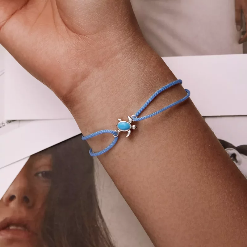 (afbeelding voor) Pandora Style Blauwe schildpad Armband - SCB231 - Bekijken 7