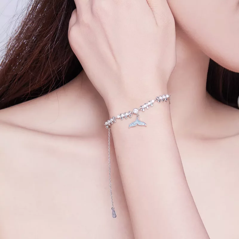 (afbeelding voor) Pandora Style Blauwe Vissenstaart Armband - SCB154 - Bekijken 2