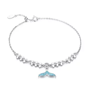 (afbeelding voor) Pandora Style Blauwe Vissenstaart Armband - SCB154