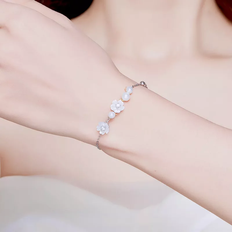 (afbeelding voor) Pandora Style Bloeien Armband - BSB024 - Bekijken 5