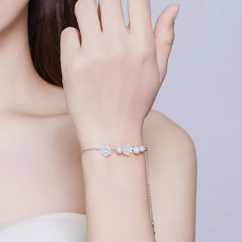 (afbeelding voor) Pandora Style Bloeien Armband - BSB024 - Bekijken 6