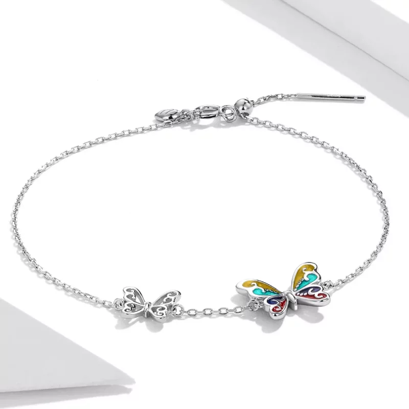 (afbeelding voor) Pandora Style Briljante vlinder Armband - SCB228 - Bekijken 2