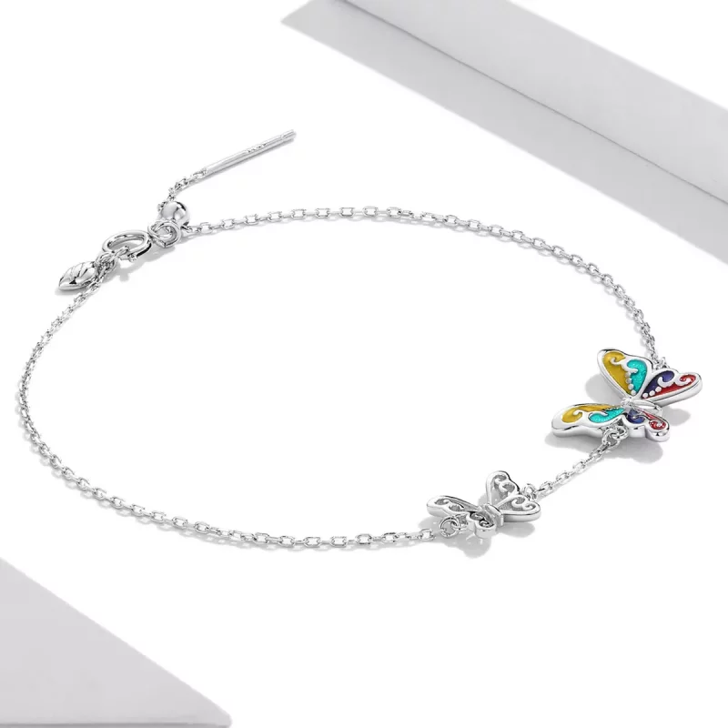 (afbeelding voor) Pandora Style Briljante vlinder Armband - SCB228 - Bekijken 3