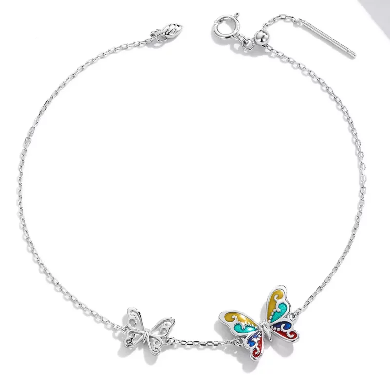 (afbeelding voor) Pandora Style Briljante vlinder Armband - SCB228 - Bekijken 4