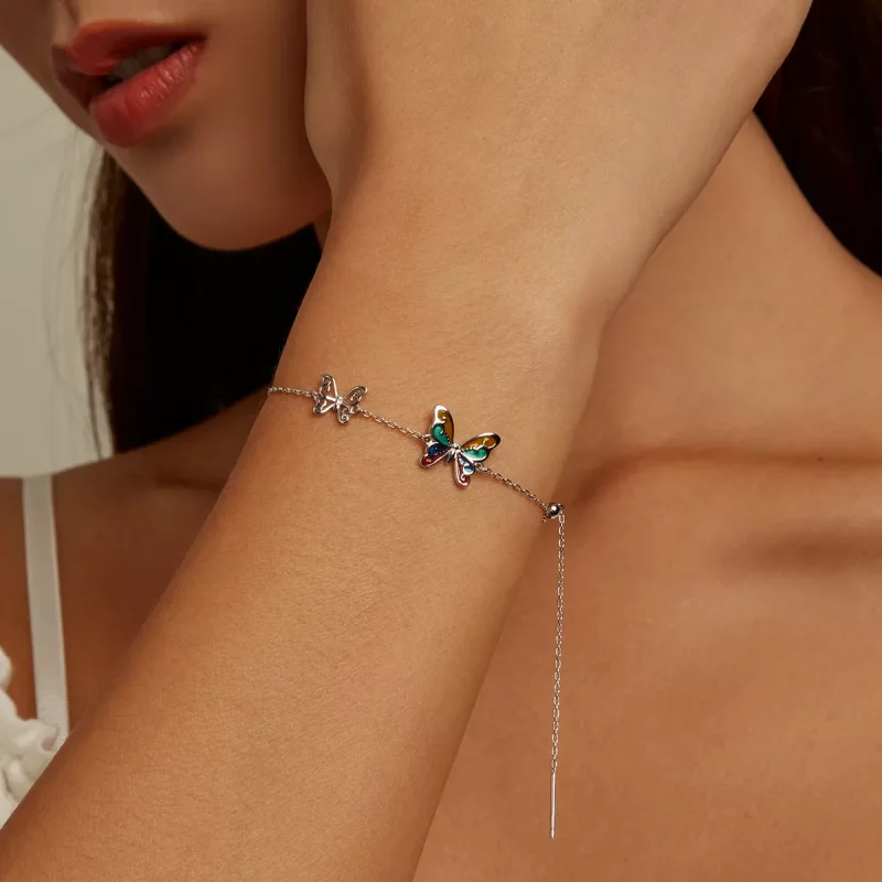 (afbeelding voor) Pandora Style Briljante vlinder Armband - SCB228 - Bekijken 8