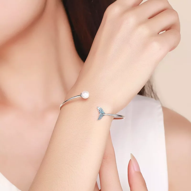 (afbeelding voor) Pandora Style De traan van de zeemeermin Open Bangle - SCB123 - Bekijken 2