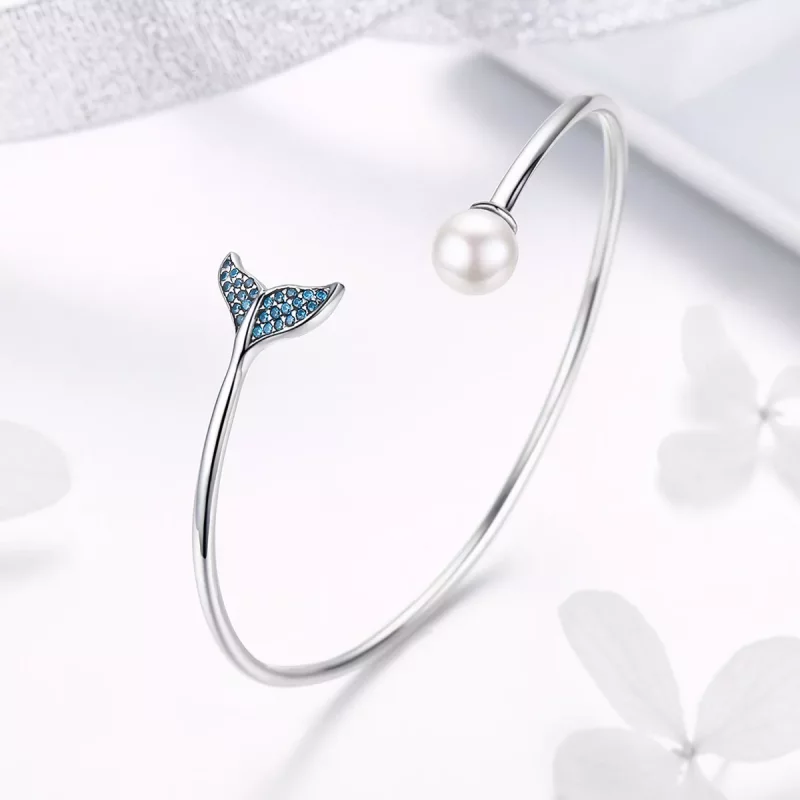 (afbeelding voor) Pandora Style De traan van de zeemeermin Open Bangle - SCB123 - Bekijken 3
