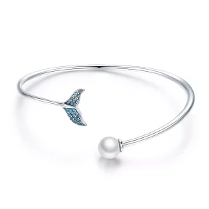 Pandora Style De traan van de zeemeermin Open Bangle - SCB123 (afbeelding voor) Pandora Style De traan van de zeemeermin Open Bangle - SCB123