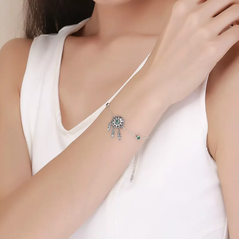 (afbeelding voor) Pandora Style Dromenvanger Armband - SCB078 - Bekijken 2