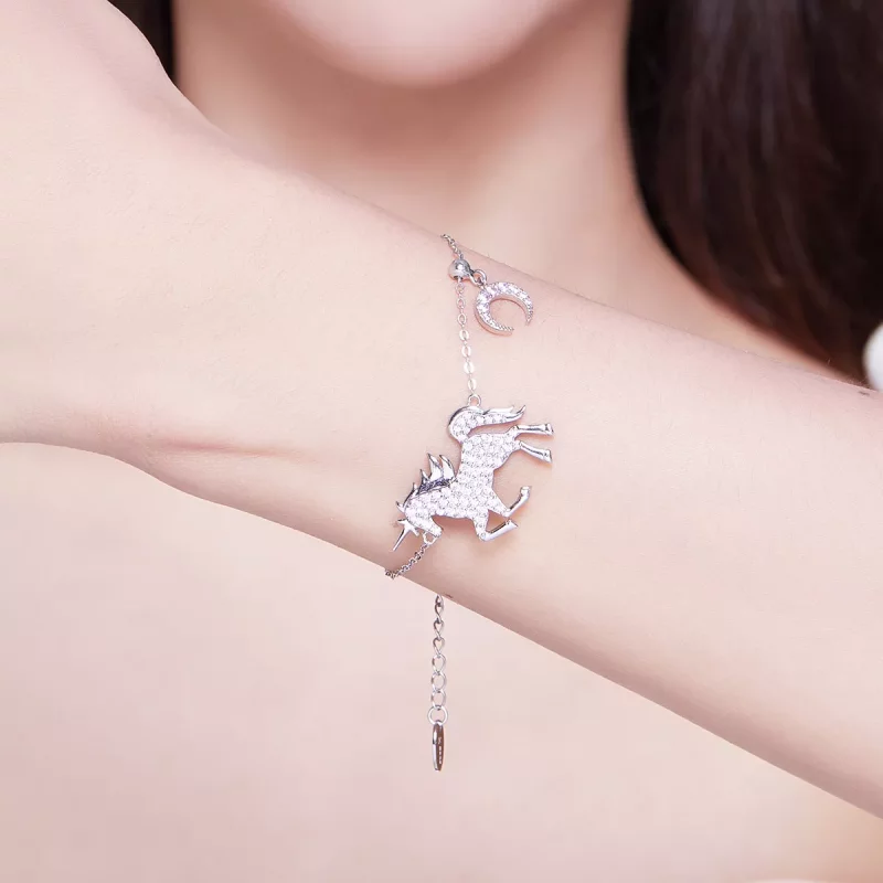 (afbeelding voor) Pandora Style Eenhoorn Armband - SCB155 - Bekijken 2