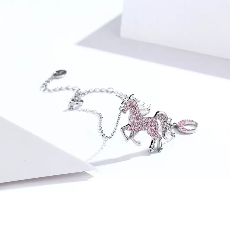 (afbeelding voor) Pandora Style Eenhoorn Armband - SCB155 - Bekijken 4