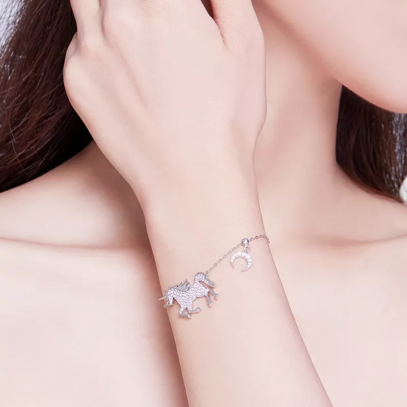 (afbeelding voor) Pandora Style Eenhoorn Armband - SCB155 - Bekijken 6