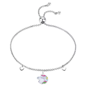 (afbeelding voor) Pandora Style Eenhoorn geheugen Armband - SCB106