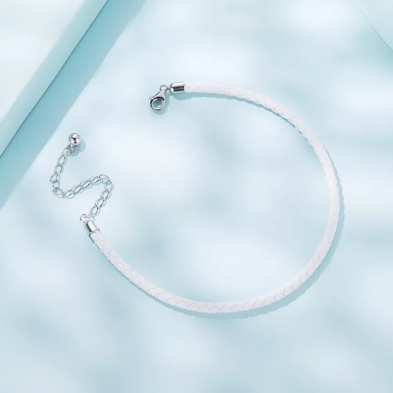 (afbeelding voor) Pandora Style Eenvoudig Armband - SCB243-WH - Bekijken 3